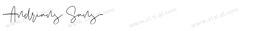 Andrians Sans字体转换